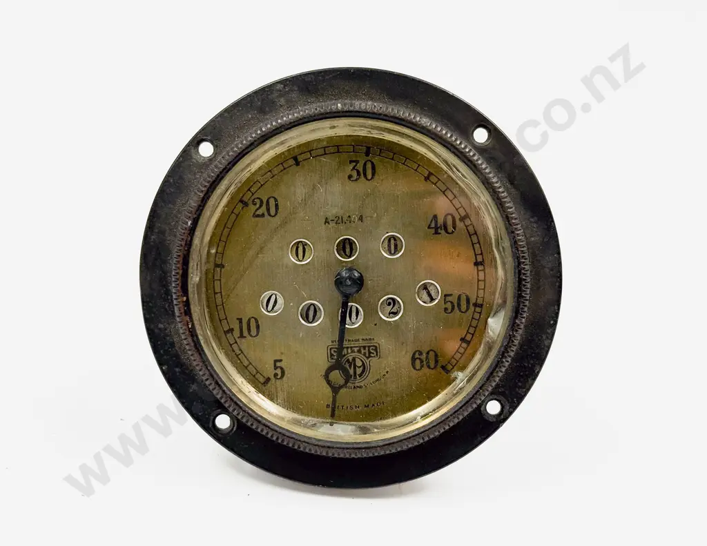 Japanned Brass Cased Smiths Speedometer Image 1++