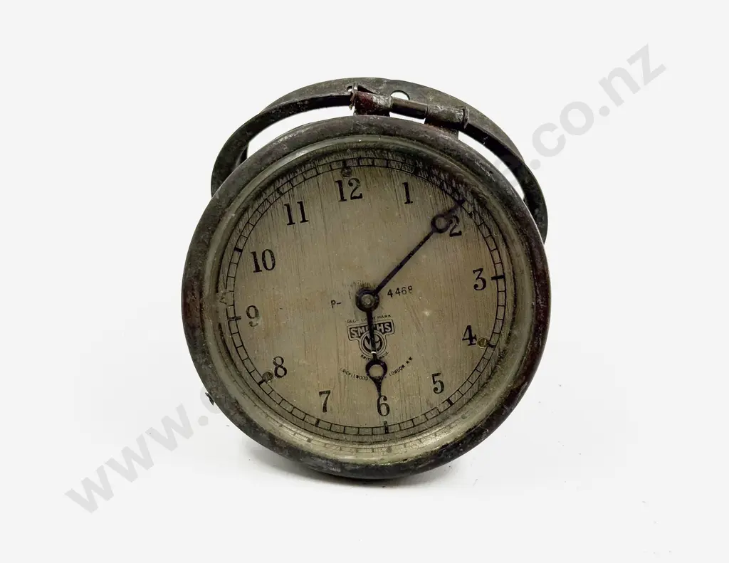 Smiths 4468 Japanned Metal Cased Lever Wind Car Clock Image 1++
