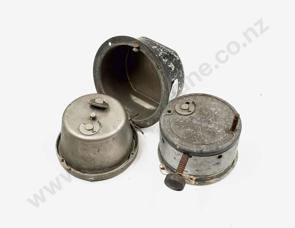 Smiths White Metal Cased Lever Wind Car Clock Image 1++