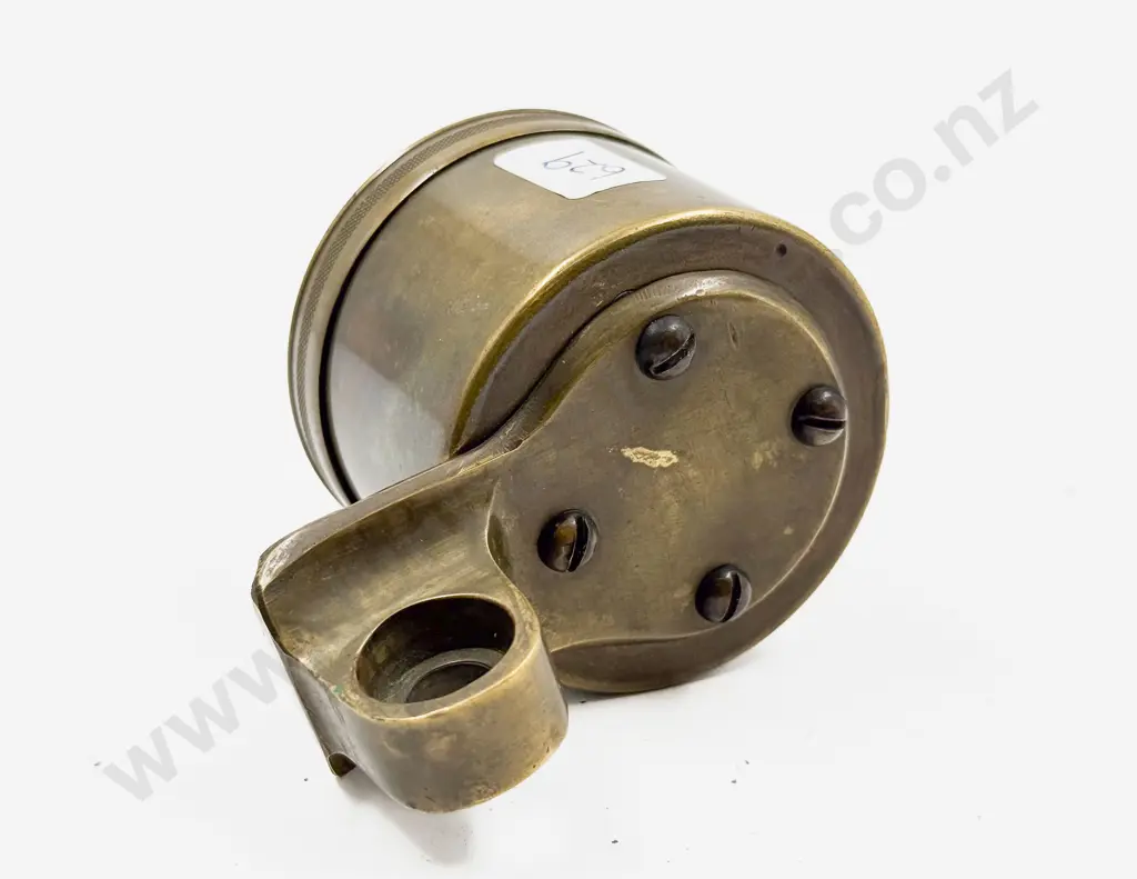 Stewart & Clark Brass Cased 8 Day Rim Wind Car Clock Image 1++