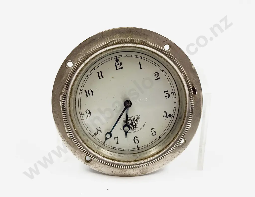 Smiths 227-707 Japanned Metal Cased Lever Wind Car Clock Image 1++
