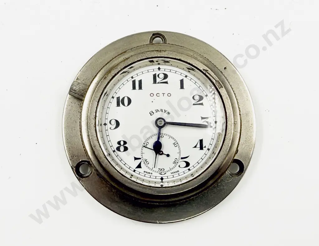 Octo 8 Day Automobile Pocket Watch Type Car Clock Image 1++