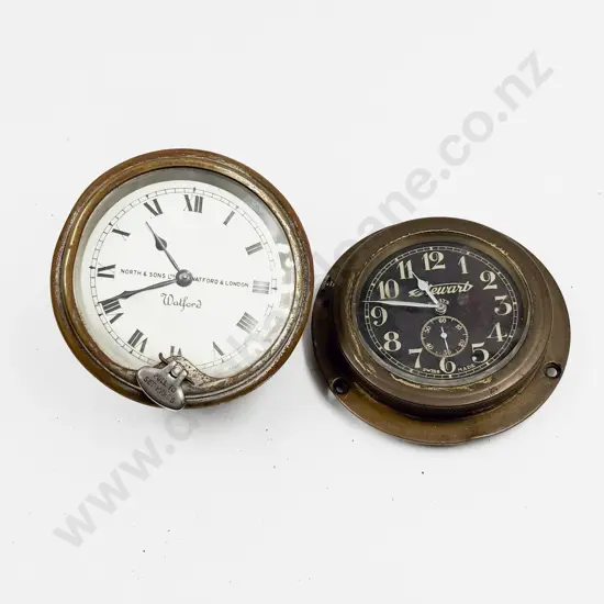 Two Stewart and North & Sons Ltd Car Clocks