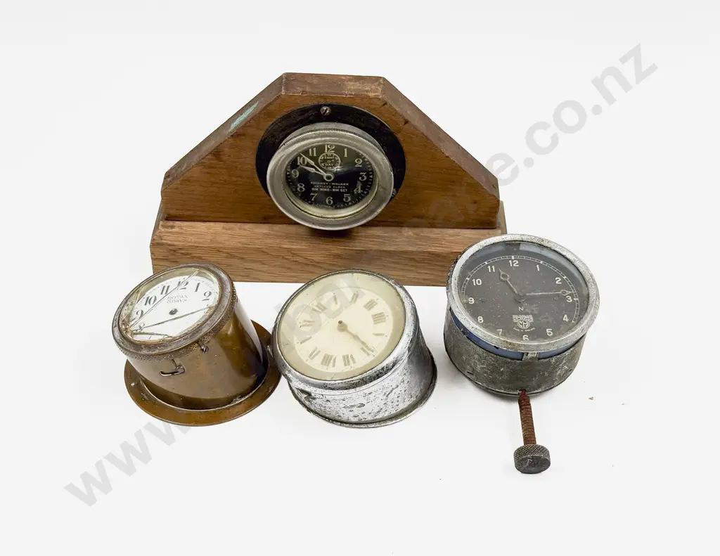 Four Various Car Dashboard Clocks Image 1++