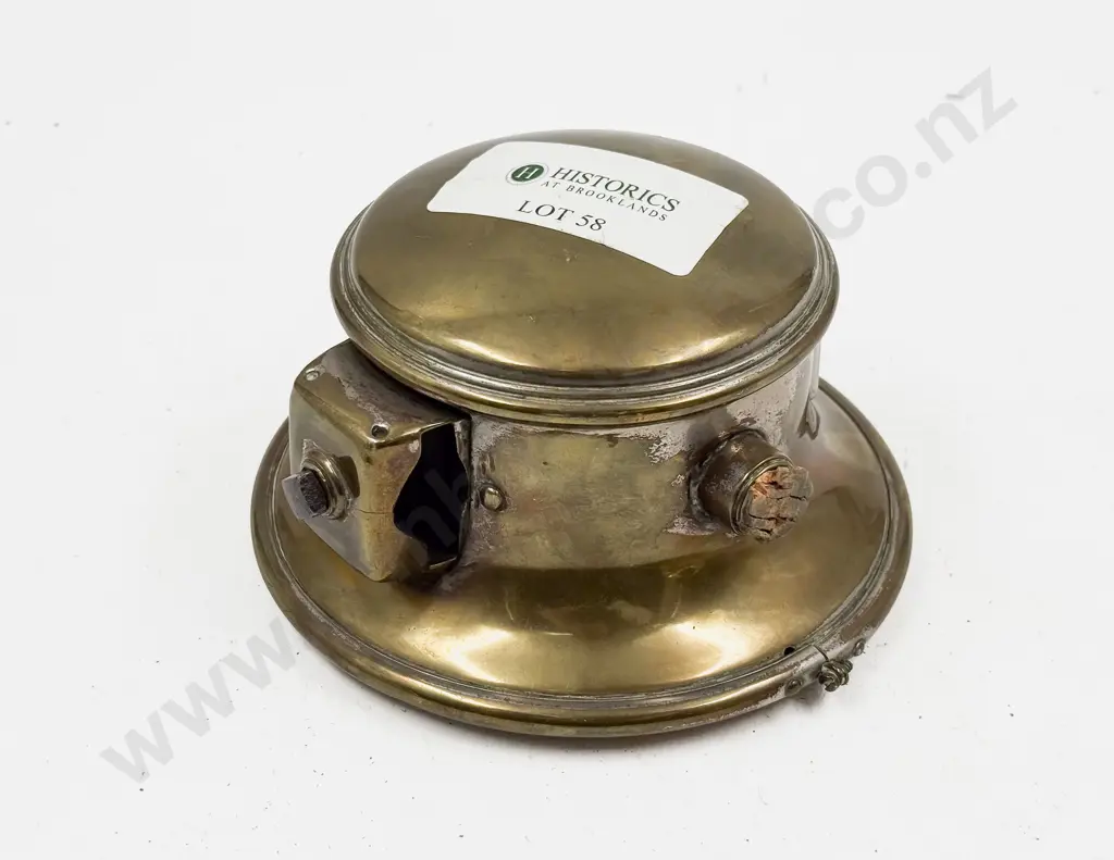 Vintage All Brass Unbranded Car Electric Lamp Image 1++