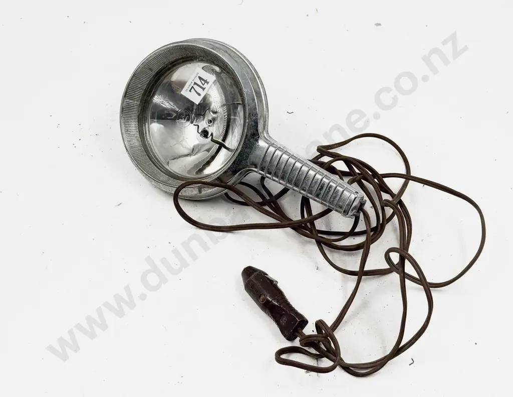 Mid C20th Hand Held Fog Search Lamp Image 1++