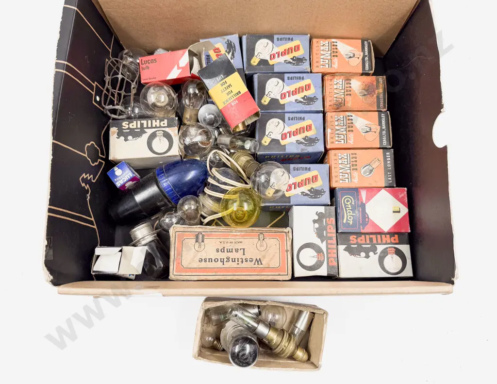 Qty Assorted Packeted New Old Stock Light Bulbs and Various Image 1++