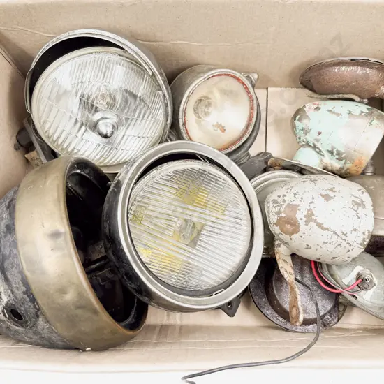 Qty Assorted Fog Lamps and Various suitable for parts and repair