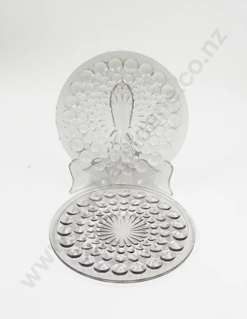 Pair Warner Lenz 1912-1922 Bubble Glass Automobile Headlight Lenses Image 1++