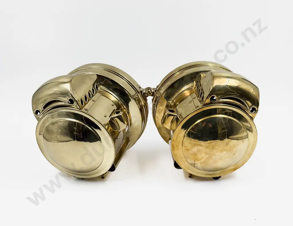 Pair of Replica Brass Edmunds & Jones E & J Ford Model 666 Head Lamps Image 1++