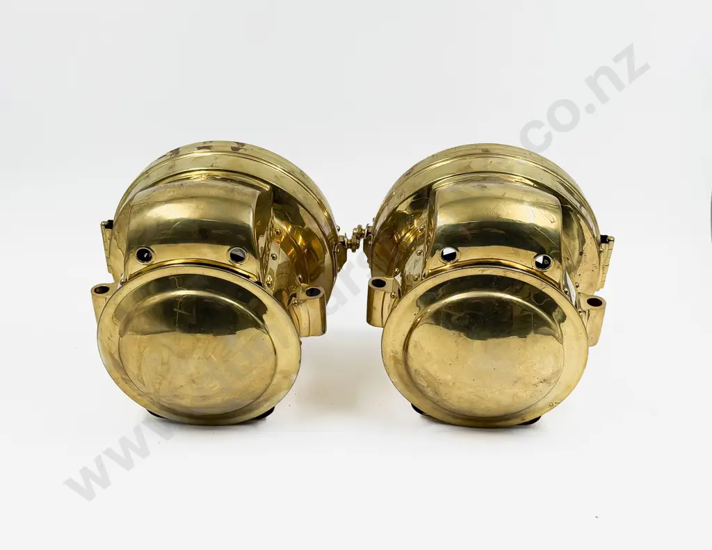 Pair of Replica Brass Edmunds & Jones E & J Ford Model 666 Head Lamps Image 1++