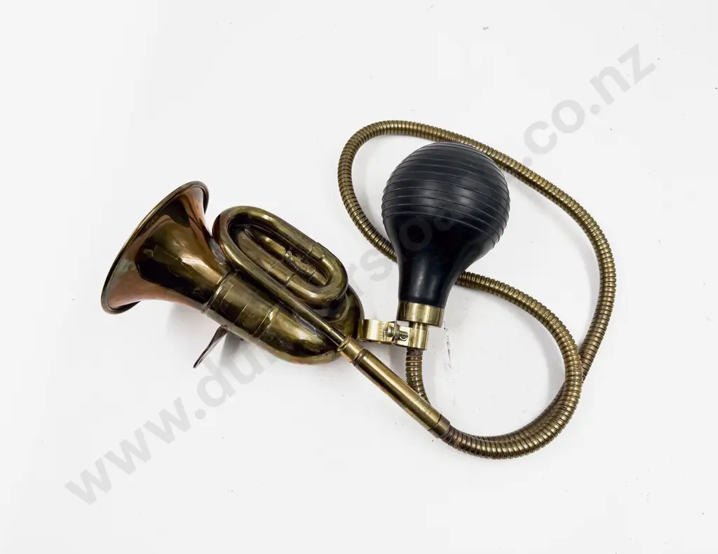 Rubes Antique Type Brass Auto Squeeze Bulb Horn Image 1++