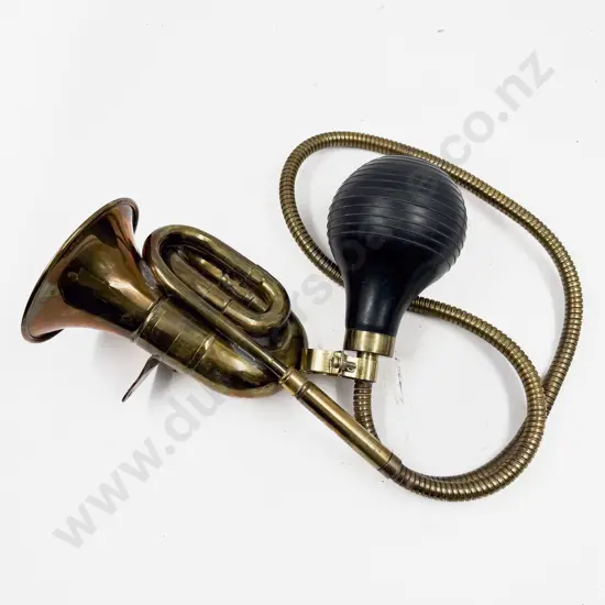Rubes Antique Type Brass Auto Squeeze Bulb Horn