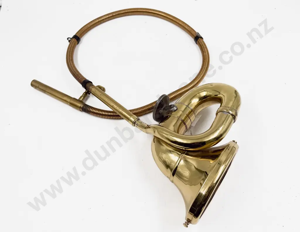 Rubes Antique Type Brass Auto Squeeze Bulb Horn Image 1++