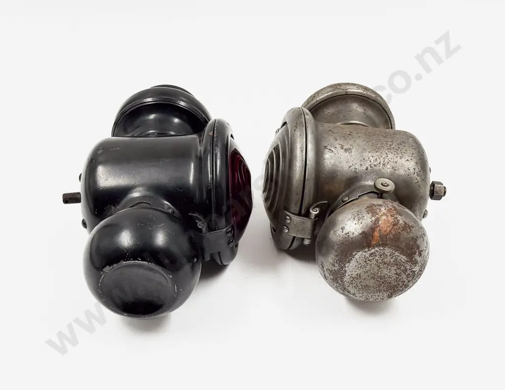 Two Mixed Type Model T Ford Kerosene Lamps Image 1++