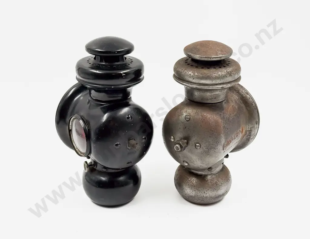 Two Mixed Type Model T Ford Kerosene Lamps Image 1++