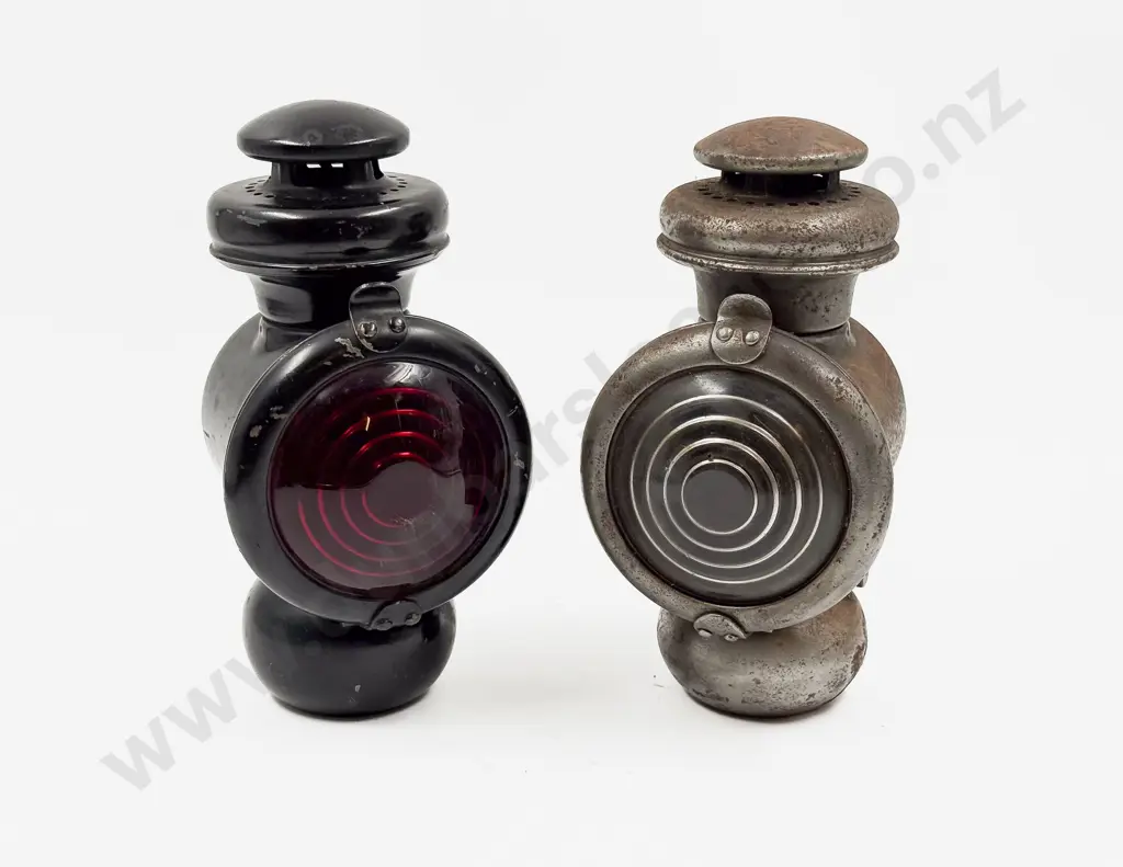 Two Mixed Type Model T Ford Kerosene Lamps Image 1++