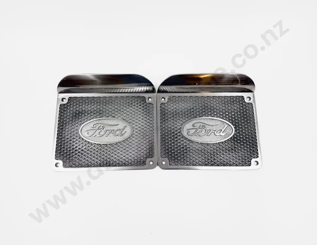 Pair New Replica Ford Aluminium Running Board Step Plates Image 1++