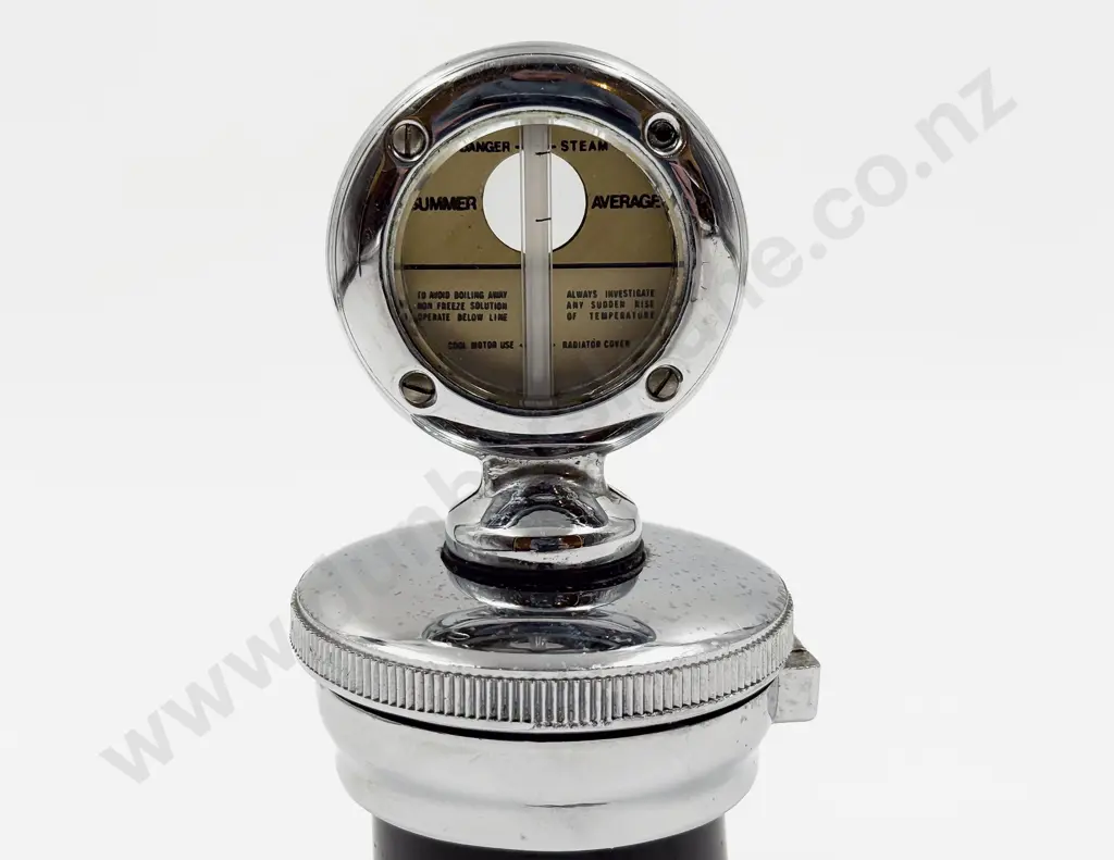 Restored Ford Moto Meter on Hinged Heavy Chrome Plated Radiator Cap Image 1++