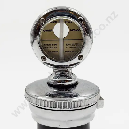 Restored Ford Moto Meter on Hinged Heavy Chrome Plated Radiator Cap