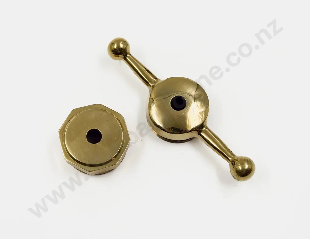 New Brass Dog Bone and Faceted Radiator Caps Image 1++