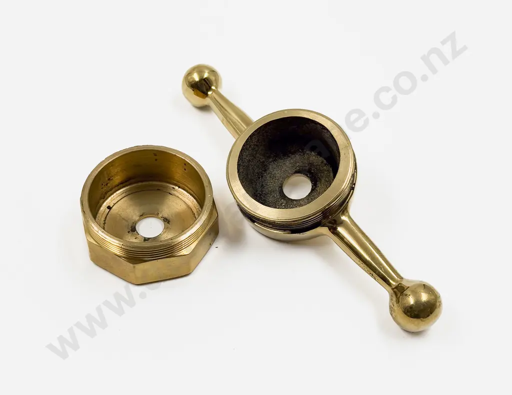 New Brass Dog Bone and Faceted Radiator Caps Image 1++