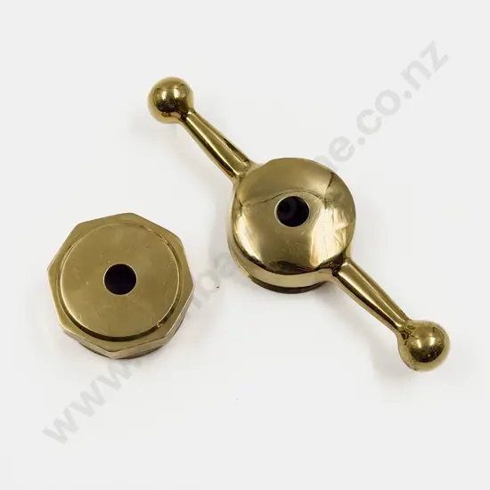 New Brass Dog Bone and Faceted Radiator Caps