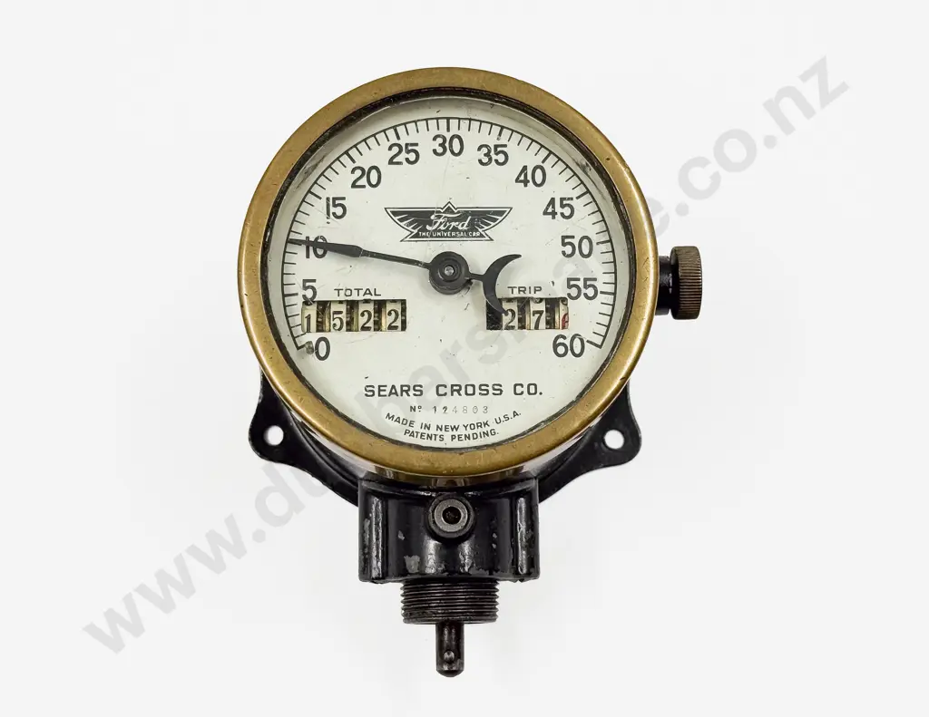 Ford Brass and Japanned Steel Speedometer Image 1++
