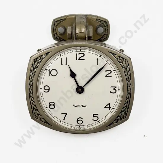 Model A Ford Art Deco Westclox Dashboard Clock