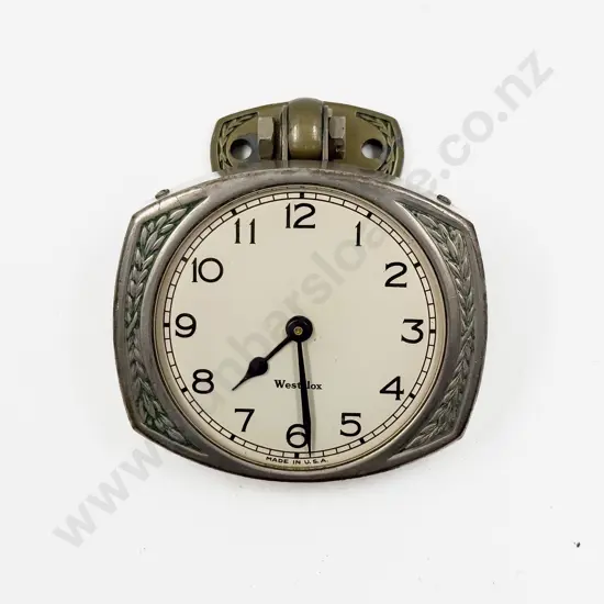 Model A Ford Art Deco Westclox Dashboard Clock