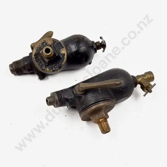 Two Model T 1912-27 Cast Iron Sediment Bulb Valves