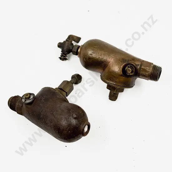 Two Model T 1912-27 Cast Iron Sediment Bulb Valves
