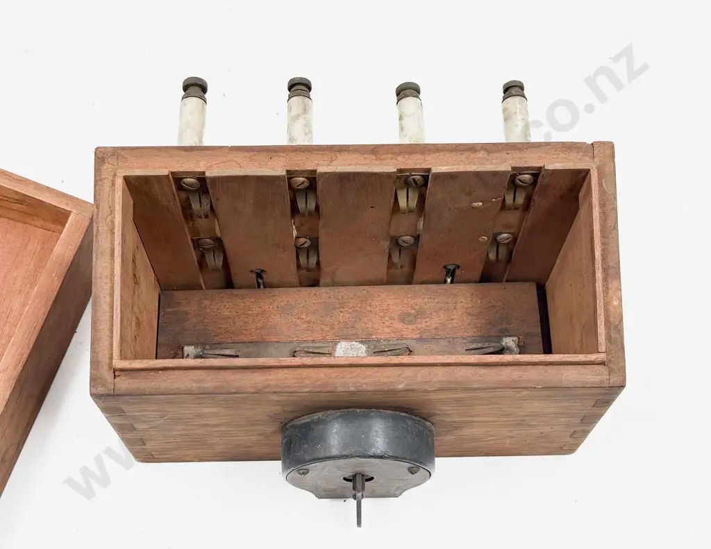 Vintage Ford Wooden Coil Box and Buzz Coil Box Image 1++