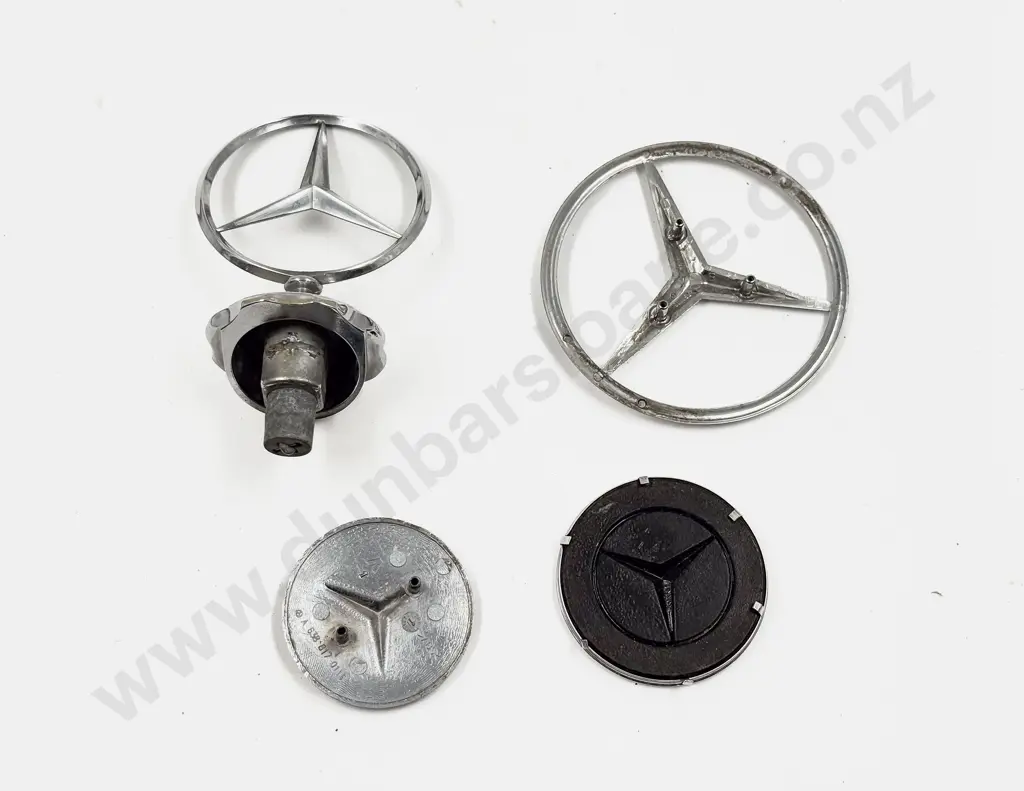 Mercedes Hood Emblem and Three Badges Image 1++