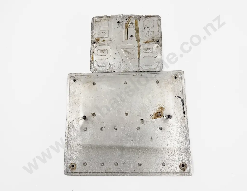 Vintage Automobile Pressed Aluminium Number Plates Image 1++