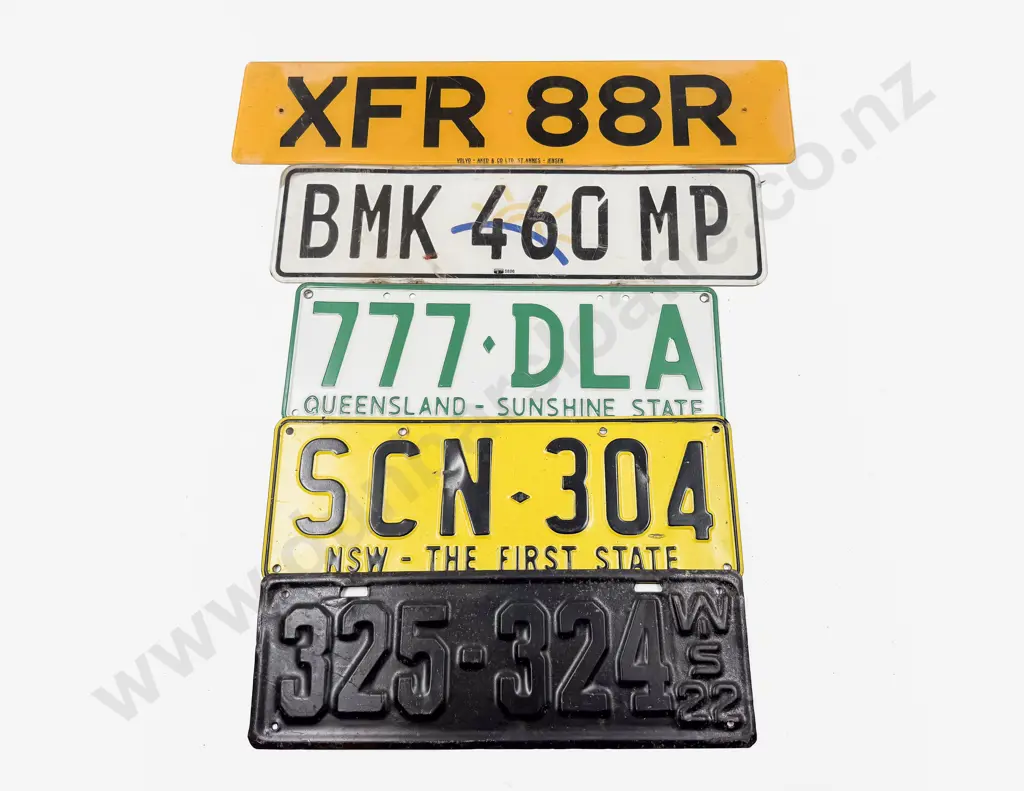 Mixed Automobile Number Plates (5) Image 1++