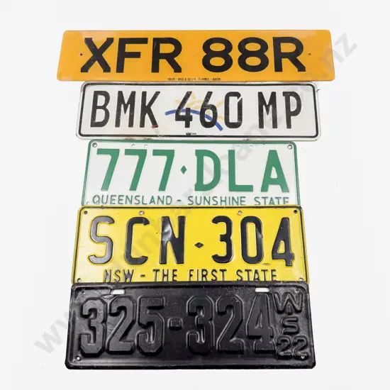 Mixed Automobile Number Plates (5)