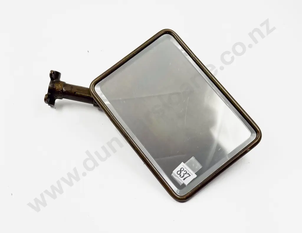 Antique Brass Adjustable Automobile Rear View Mirror Image 1++