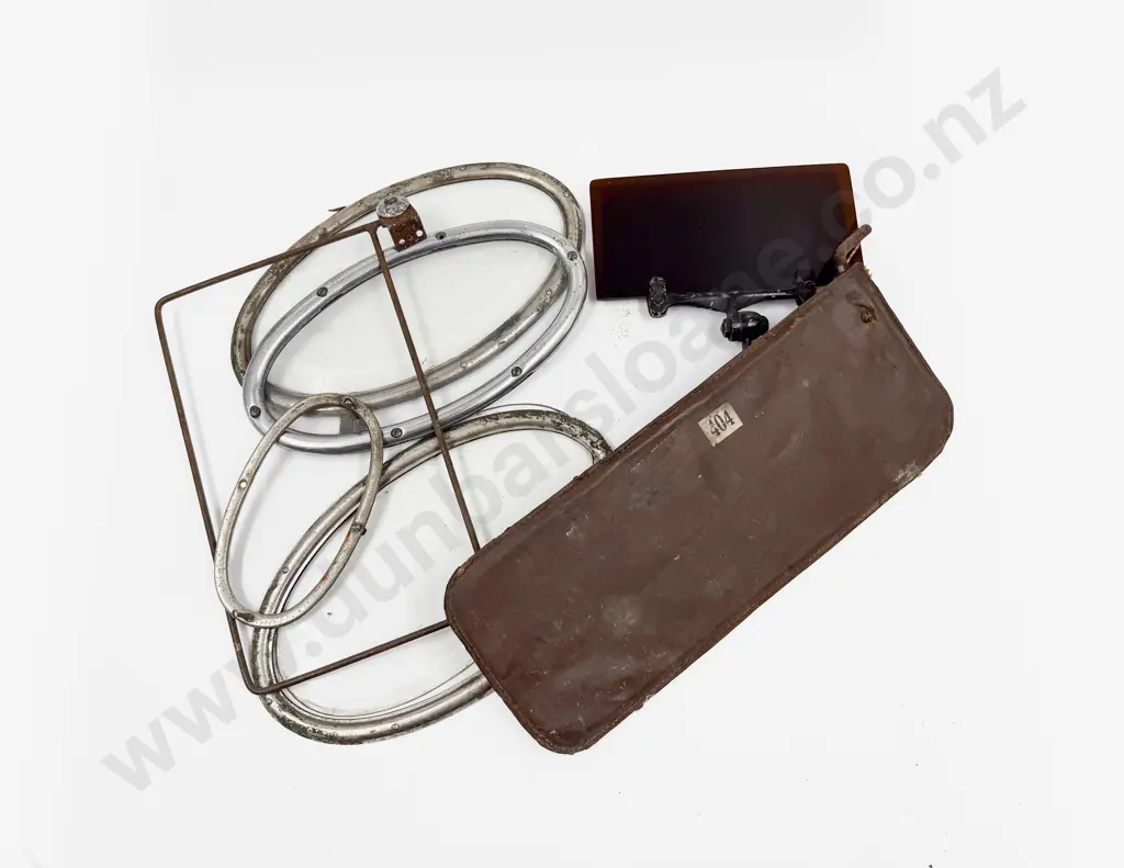 Pair and Single Rear Hood Window Frames with Sun Visor Frame and Side Window on Bracket Image 1++