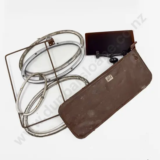 Pair and Single Rear Hood Window Frames with Sun Visor Frame and Side Window on Bracket