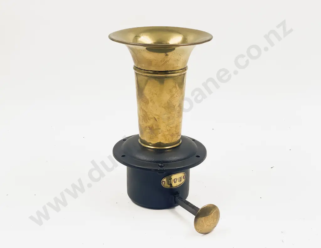 Vintage H&B Brass with Restored Base Automobile Horn Image 1++