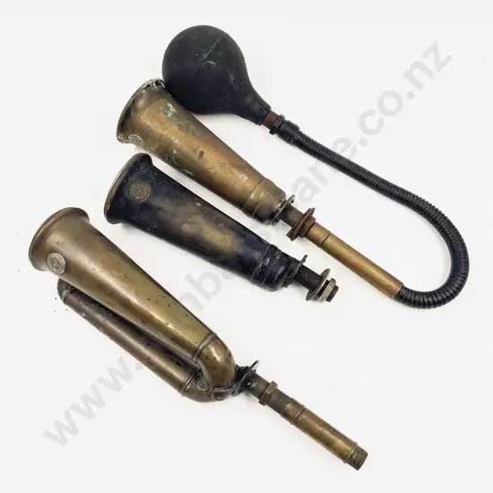 Three Lucas Horns suitable for restoration and or parts