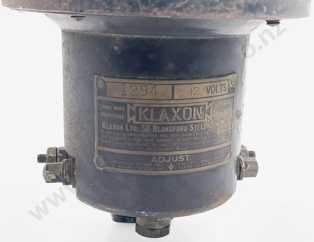 Klaxon Ltd London 'Klaxon' 12 Volt Automobile Horn #1294 Image 1++