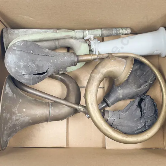 Four Vintage Automobile Horns suitable for restoration and or parts