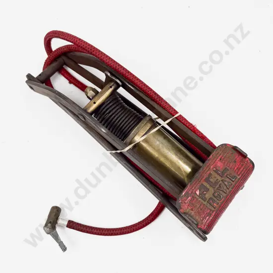 PCL Royal Brass & Cast Iron Pedal Operated Tire Pump
