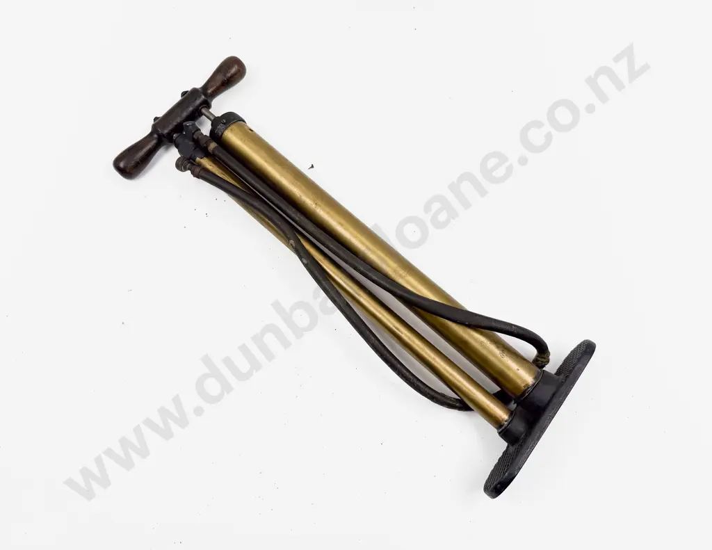 Judd & Leland Brass Hand Air Tire Pump Image 1++