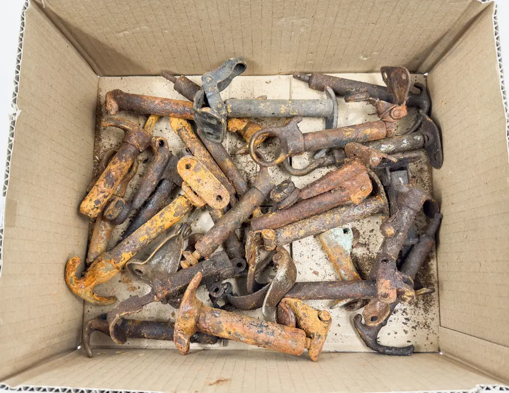 Qty Vintage Hook Latches (rusted) Image 1++