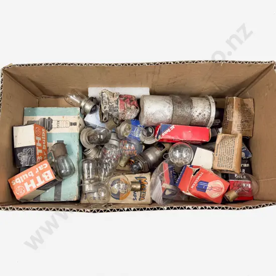 Qty Automobile Spark Plugs Light Bulbs and Various