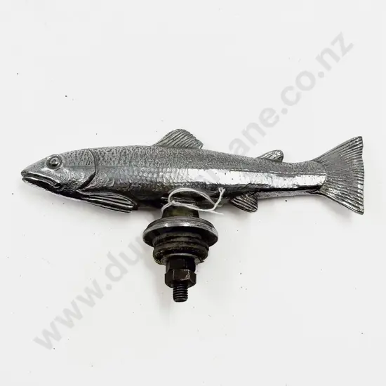 Vintage Trout Chrome Plated Car Mascot