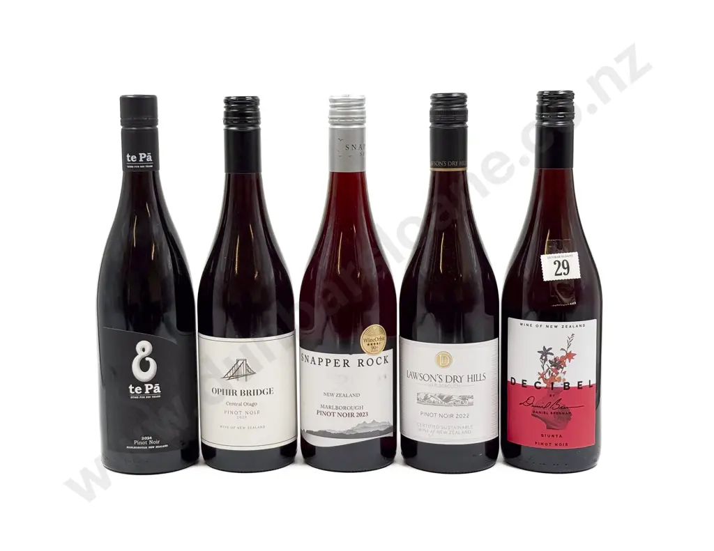 NZ Five Assorted Pinot Noir Image 1++